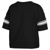 WEAR BY ERIN ANDREWS WOMENS RAIDERS COLOR BLOCK BOXY TEE