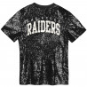 GIRLS YOUTH LAS VEGAS RAIDERS WORDMARK SEQUIN V-NECK TEE