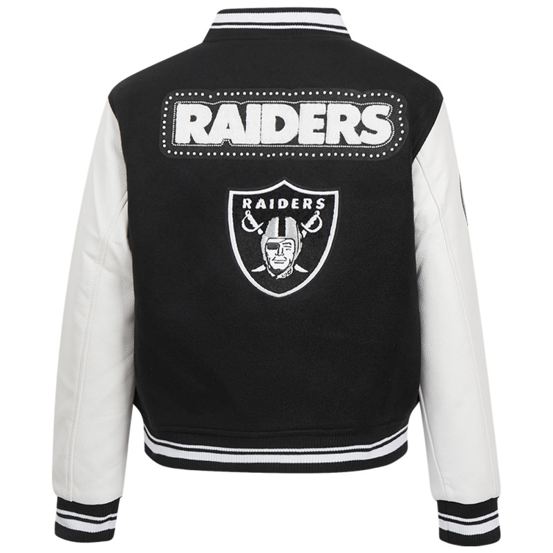 PRO STANDARD WOMENS PEARLS RIB WOOL VARSITY JACKET