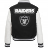 PRO STANDARD WOMENS PEARLS RIB WOOL VARSITY JACKET