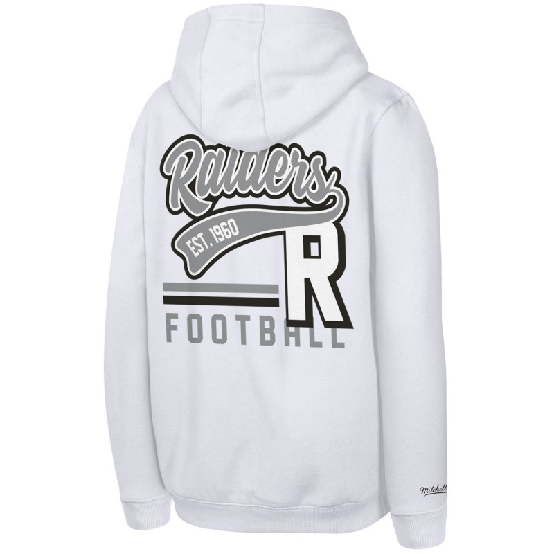 MITCHELL & NESS YOUTH RAIDERS TAILSWEEP TOUCHDOWN FLEECE PULLOVER HOODIE