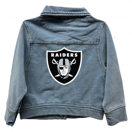 GIRLS YOUTH RAIDERS FRENCH TERRY DENIM JACKET