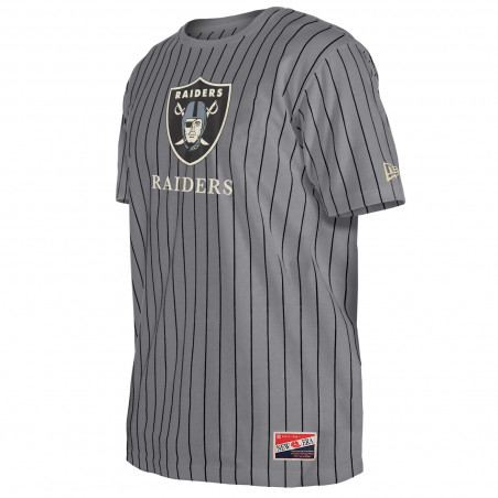 NEW ERA RAIDERS THROWBACK PINSTRIPE TEE