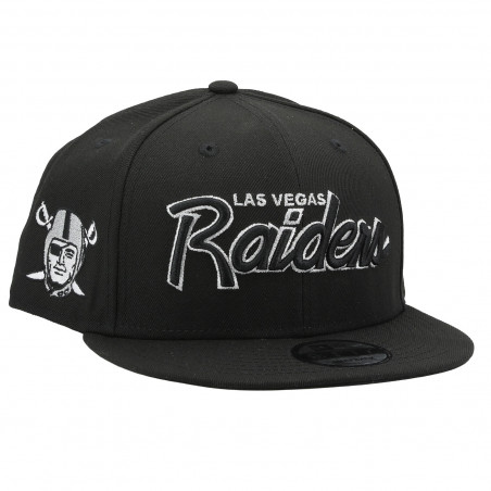 NEW ERA 9FIFTY LAS VEGAS RAIDERS BLACK SCRIPT CAP