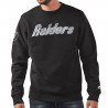 STARTER RAIDERS HERITAGE WORDMARK BLACK CREWNECK SWEATSHIRT