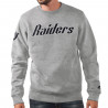 STARTER RAIDERS HERITAGE WORDMARK GRAY CREWNECK SWEATSHIRT