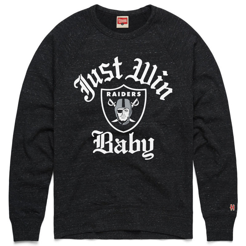 HOMAGE RAIDERS JUST WIN BABY CREWNECK SWEATSHIRT