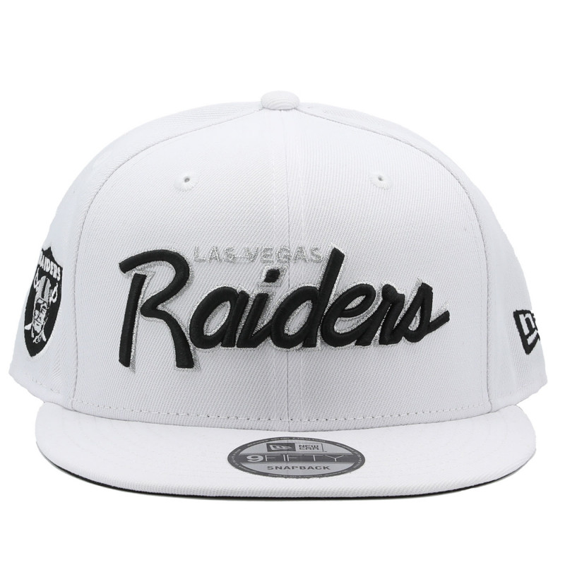 NEW ERA 9FIFTY LAS VEGAS RAIDERS WHITE SCRIPT CAP