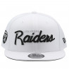 NEW ERA 9FIFTY LAS VEGAS RAIDERS WHITE SCRIPT CAP
