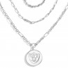 RAIDERS LAYERED SHIELD NECKLACE