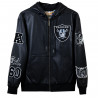 JEFF HAMILTON FULL ZIP VEGAN LEATHER JACKET