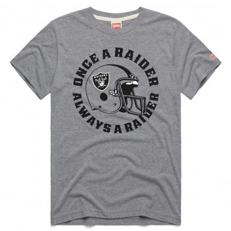 HOMAGE ONCE A RAIDER ALWAYS A RAIDER GRAY TEE
