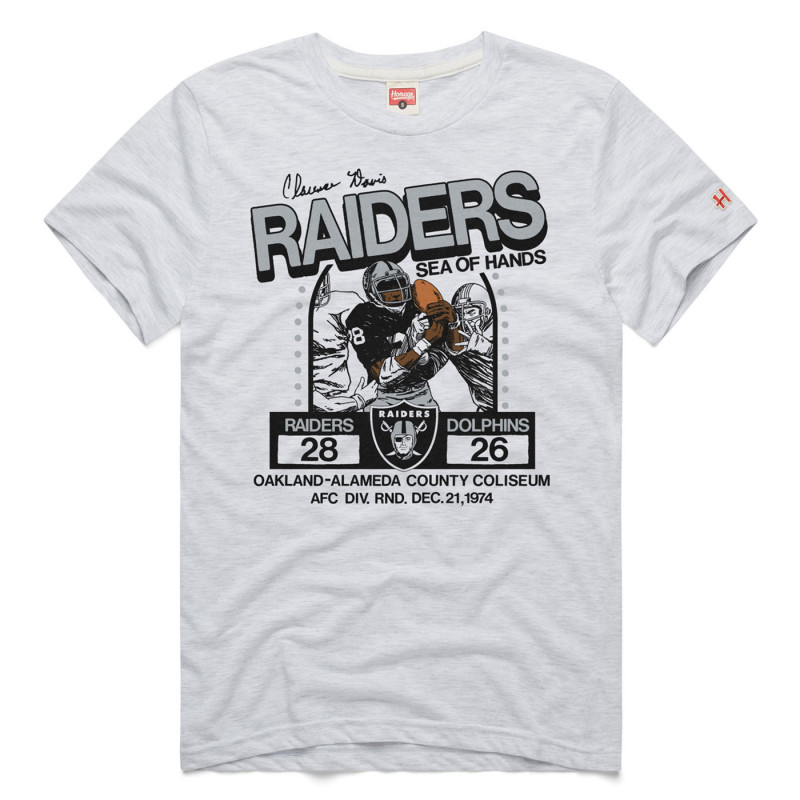 Homage Raiders Sea Of Hands 50Th Anniversary Tee | Official Raiders Tee Sale