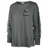 '47 Womens Oakland Raiders Luminance Groove SOA Long Sleeve Tee | Official Oakland Raiders Womens Long Sleeve Tee Sale
