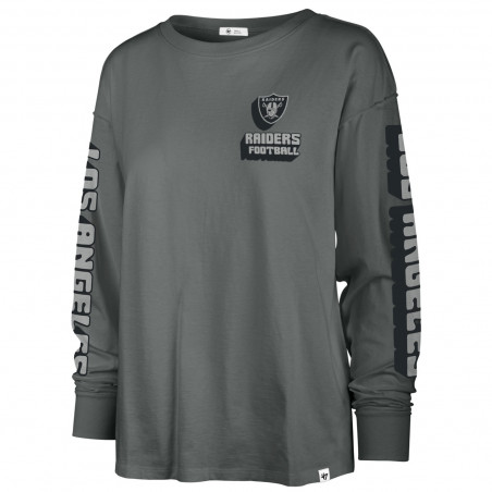 '47 WOMENS LOS ANGELES RAIDERS LUMINANCE GROOVE SOA LONG SLEEVE TEE
