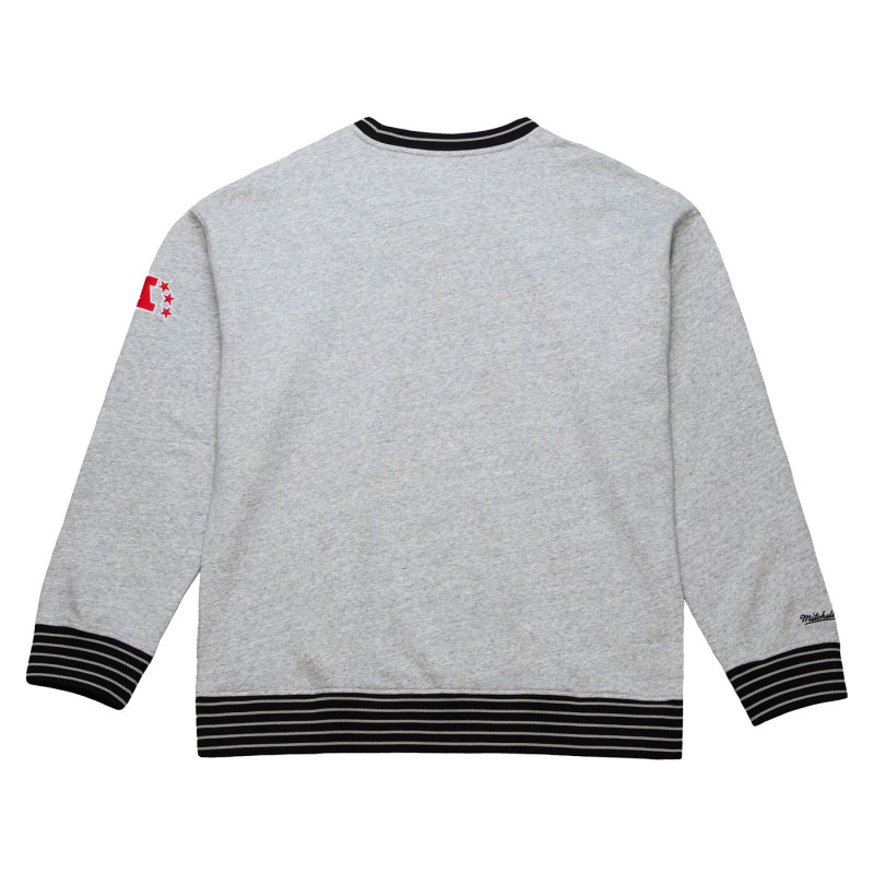 MITCHELL & NESS RETRO LOGO THROW IT BACK CREWNECK SWEATSHIRT