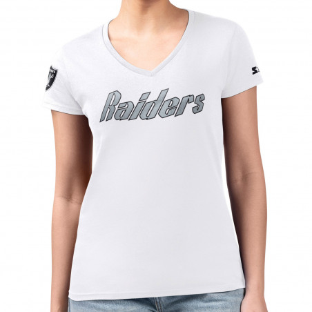 STARTER WOMENS RAIDERS HERITAGE WORDMARK TEE