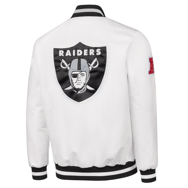 STARTER WHITE SHIELD SATIN JACKET