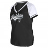 NEW ERA WOMENS GAMEDAY DOUBLE BINDING VNECK TEE
