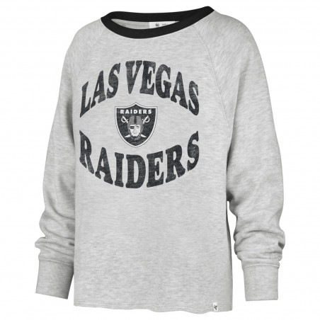 '47 Womens Las Vegas Raiders Upstage Kennedy Crewneck Sweatshirt | Official Las Vegas Raiders Womens Crewneck Sweatshirt Sale