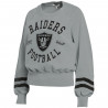 WEAR BY ERIN ANDREWS WOMENS RAIDERS VINTAGE WASHED CREWNECK SWEATSHIRT