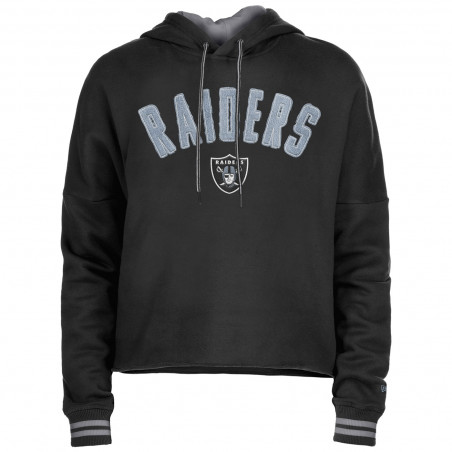 NEW ERA WOMENS RAIDERS CROPPED BOXY HOODIE