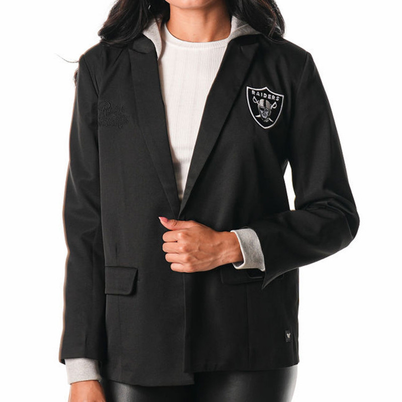 WOMENS RAIDERS HOODED BLAZER