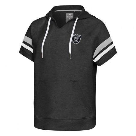 ANTIGUA WOMENS RAIDERS LUMINOUS SHORT SLEEVE HOODIE