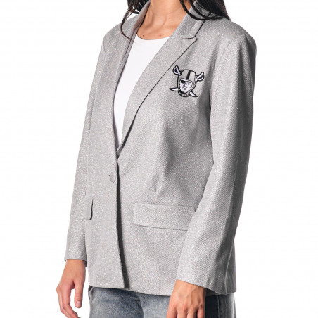 Raiders Silver Blazer | Official Raiders Blazer Sale