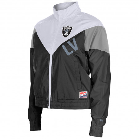 NEW ERA WOMENS LEISURE CROPPED FULL ZIP WINDBREAKER