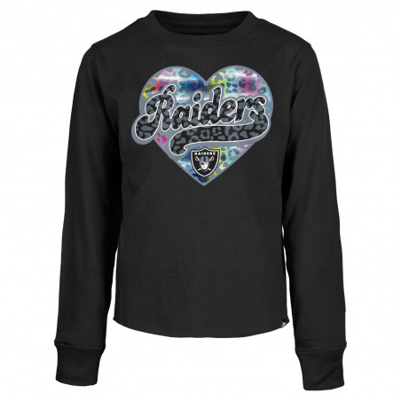 NEW ERA GIRLS YOUTH RAIDERS RAW EDGE LONG SLEEVE TEE