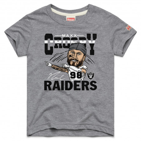 HOMAGE MAXX CROSBY YOUTH CHARACTER TEE