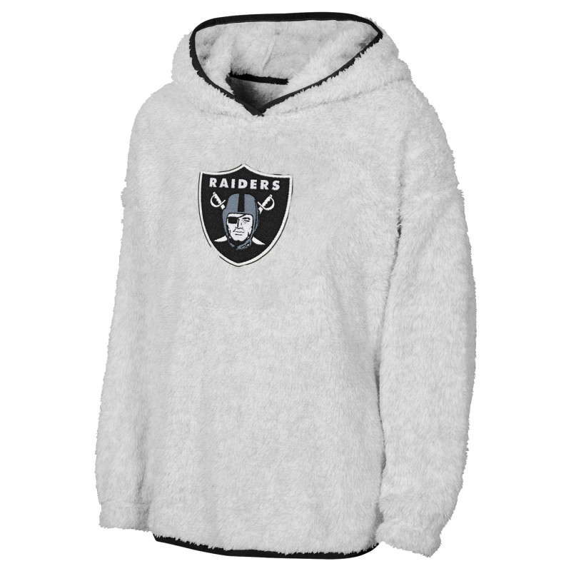 GIRLS RAIDERS TEDDY FLEECE PULLOVER HOODIE