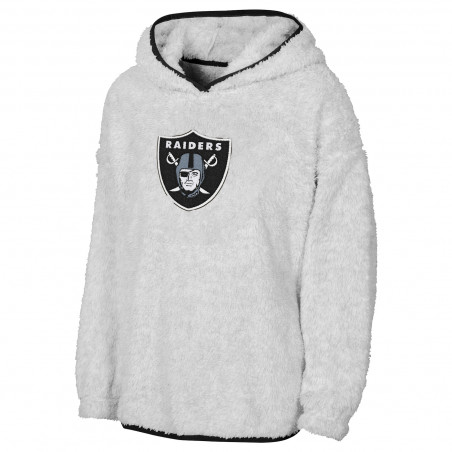 GIRLS RAIDERS TEDDY FLEECE PULLOVER HOODIE