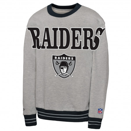 MITCHELL & NESS YOUTH RAIDERS SATIN CREWNECK SWEATSHIRT
