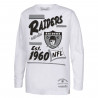 MITCHELL & NESS RAIDERS YOUTH PUFF PRINT LONG SLEEVE TEE