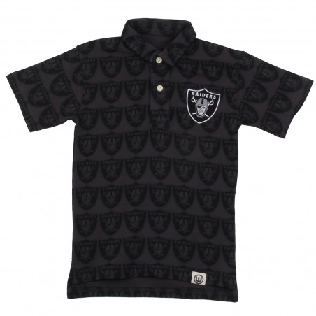 TODDLER RAIDERS ALL OVER SHIELD POLO