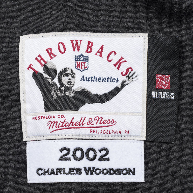 MITCHELL & NESS RAIDERS CHARLES WOODSON 2002 AUTHENTIC JERSEY