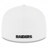 NEW ERA RAIDERS 59FIFTY PIRATE LOGO WHITE CAP
