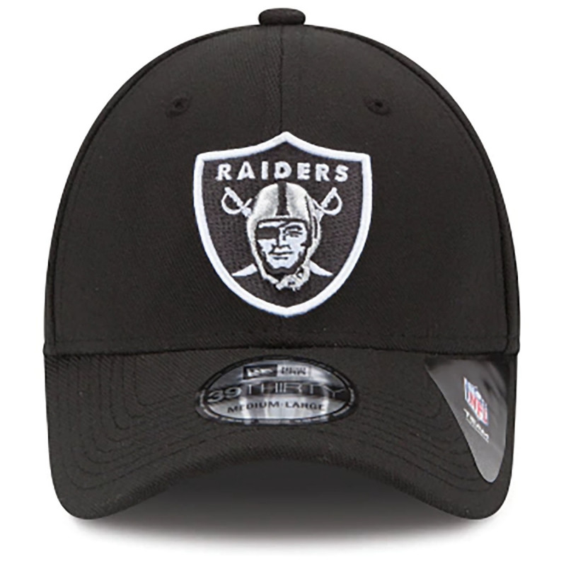 NEW ERA RAIDERS 39THIRTY SHIELD LOGO CAP