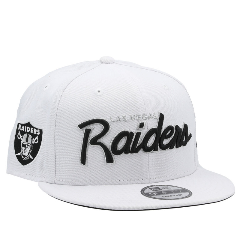 NEW ERA 9FIFTY LAS VEGAS RAIDERS WHITE SCRIPT CAP