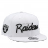 NEW ERA 9FIFTY LAS VEGAS RAIDERS WHITE SCRIPT CAP