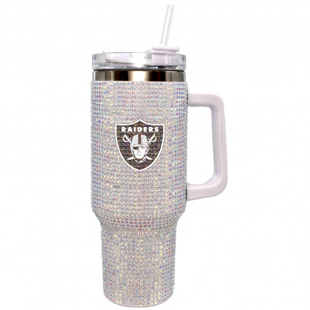 RAIDERS 46OZ BLING QUENCHER BOTTLE
