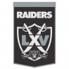 RAIDERS 65TH SEASON 24X38 WOOL BANNER
