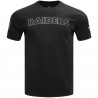 PRO STANDARD RAIDERS SILVER & BLACK SHORT JERSEY TEE
