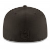 NEW ERA RAIDERS 59FIFTY BLACK TONAL SHIELD CAP