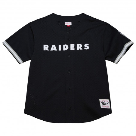 MITCHELL & NESS ON THE CLOCK VINTAGE LOGO MESH BUTTON UP