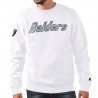 STARTER RAIDERS HERITAGE WORDMARK WHITE CREWNECK SWEATSHIRT