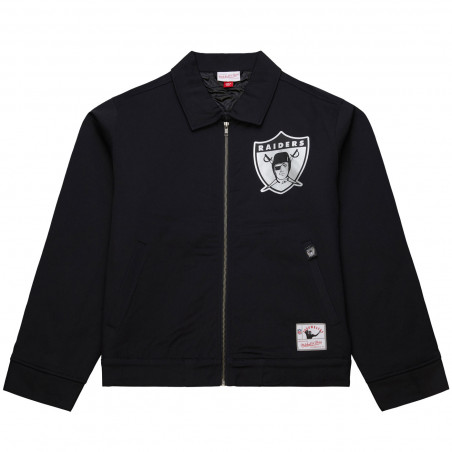 MITCHELL & NESS OAKLAND RAIDERS BEAUTIFUL CHAOS WORKMEN JACKET