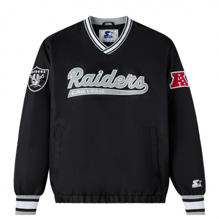 OVO X NFL RAIDERS STARTER NYLON POPOVER JACKET